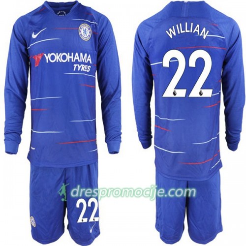 Chelsea Dres Willian 22 Dječji Domaći 2018/19 Dugim Rukavima Chelsea Dres Willian 22 Dječji Domaći 2018/19 Dugim Rukavima